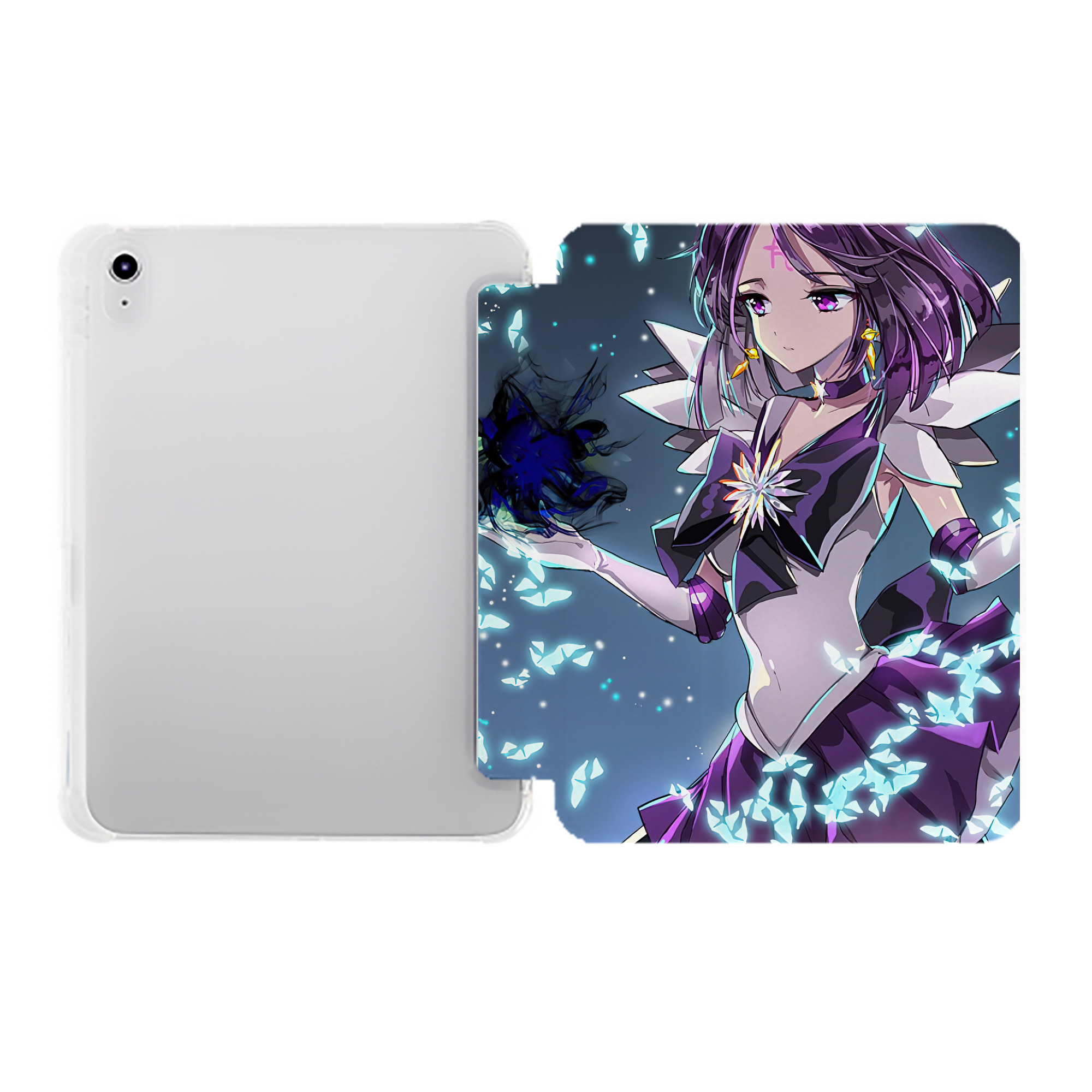（画像用） 美少女戦士セーラームーン Sailor Moon IPad ケース ペン収納付き 三つ折りスタンド PUレザー×シリコン 対応機種9.5/10.5/10.9インチ